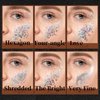 Teenitor Face Glitter, Sliver Body Glitter, Holographic Face and Body Glitter Gel for Women, Rave Glitter for Face, Hair, Eye and Body