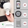 Dusk to Dawn Light Bulb 7W E26 Smart Sensor LED Bulbs Built-in Photosensor Detection with Auto Switch Outdoor Indoor LED Lighting Lamp for Porch Front Door Garage Basement (Cool White, 2 pack)
