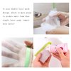 40PCS Exfoliating Soap Mesh Saver Pouch Bag and 3 PCS Transparent Hook and 5 PCS Transparent Spring Cord Plastic Lock for Shower Face Washing,Easy to Bubble and Store Small Soap