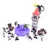 Sunny Days Entertainment Knights and Dragons Figures in Bucket – 42 Assorted Soldiers and Accessories Toy Play Set for Kids | Plastic Fantasy Figurines with Storage Container