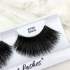 Elegant Lashes #199 Black Thick Super-Long 100% Human Hair False Eyelashes for Dancers, Drag Queen, Halloween, Costume, Rave