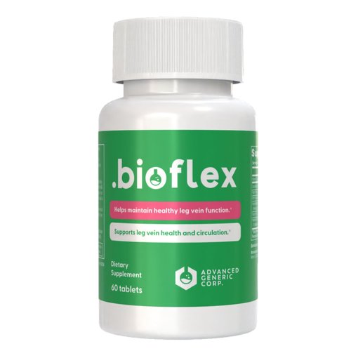 Advanced Generic Corp. Bioflex Vein Treatment for Legs – Comprehensive Support for Leg Vein Health with Vitamin C, Citrus Bioflavonoids, Horse Chestnut, and More – 60 Tablets