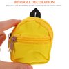 ibasenice Mini Doll Bag Mini Doll Backpack Doll Accessories Doll Backpack Mini Doll Bag Doll Costume Ornament Doll Dressing Bag Miniature Doll Backpack