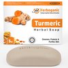HERBOGANIC Turmeric Herbal Soap | Herbal Bar Soap with Benefits of Turmeric | Nourishes Skin | For Healthy, Radiant Skin | All Natural Bar Soap for Men and Women | 5 oz Bar (Pack of 1)