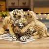 Gisqis Cheetah Stuffed Animal, 24" Leopard Stuffed Animal Cheetah Stuffy Leopard Plush Toys Cute Safari Realistic Stuffed Animals Jaguar Plush Birthday Valentine Gift for Girls Boys