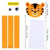 Winlyn 24 Sets Jungle Animal Headbands Craft Kits Safari Animal Crown Art Sets DIY Zoo Animal Party Headbands Animal Foam Stickers for Kids Jungle Safari Birthday Activities Party Favors Decorations