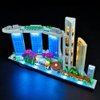 Kyglaring Only LED Lighting Kit Lights Set Designed for Lego Architecture Skyline Collection: Singapore 21057 Building Model Kit - Without Lego Set