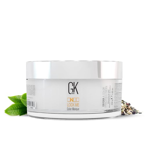 GK HAIR Hair Masque (7.05 Fl Oz/200g) Global Keratin Lock Me Deep Conditioner Mask for Color Protection Against Dull, Damaged & Weak Hair, All Hair Types