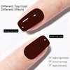 MAYCHAO 15ML Gel Nail Polish 1Pc Deep Cherry Red Nail Polish Soak Off UV LED Nail Gel Polish Nail Art Starter Manicure Salon DIY at Home, 0.5 OZ