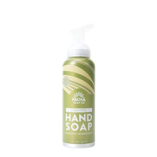 PACHA SOAP Spearmint Lemongrass Foaming Hand Soap, 12 FZ