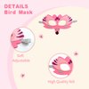 Creatoy Bird Wings Costume for Kids Toddler Dress Up Costumes Hawk Owl Peacock Birthday Party Halloween Favors Gifts (Pink Bird)