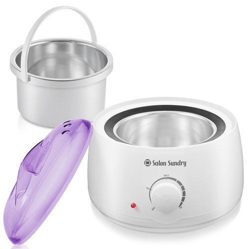 Salon Sundry Portable Electric Hot Wax Warmer Machine for Hair Removal - Purple Lid