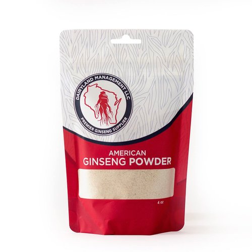 Dairyland Premium American Ginseng Powder 西洋参 - 4 oz Pack of Wisconsin Ginseng Root Powder - Non-...