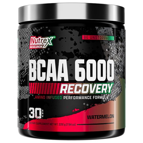 Nutrex Research - BCAA Powder 6000 Amino Acid - 6 Grams of BCAAs Amino Acids Supplement for Post Workout Recovery & Muscle Growth - Amino Energy Workout Recovery Drink (Watermelon - 30 Servings)