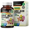 BIO KRAUTER Uric Acid Support Capsules - Kidney Health Supplement w/Tart Cherry 10:1 Extract - Milk Thistle & Turmeric Extract - Uric Acid & Joint Support Capsules - 100 Vegan Caps