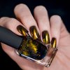 ILNP Jackpot - Black-Based Gold Magnetic Holographic Nail Polish