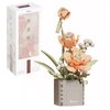 RIESEK Artificial Flower Bouquet Building Set for Adults,Mini Plant Bonsai Tree Friend Set for Girl,Botanical Collection Gift for Kids,Roses Building Blocks Birthday Gift for Mom Women Wife Girlfriend