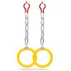 SereneLifeHome 2 Clamping Hoops Gymnastic Bar - Monkey Ring Outdoor Backyard Ninja Line Accessories Set, Durable Ninja Rings, Gymnastic Rings, Ring Bell, Equipment for Kids - ACCSLGYMBAR20
