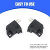 Sodcay 2 PCS Motorcycle Right Brake Light Switch, Right Front Hydraulic Brake Master Cylinder Light Stop Switch Kit, Handlebar Awitch Replacement, Universal for Motorcycles Off-Road Vehicles (Black)