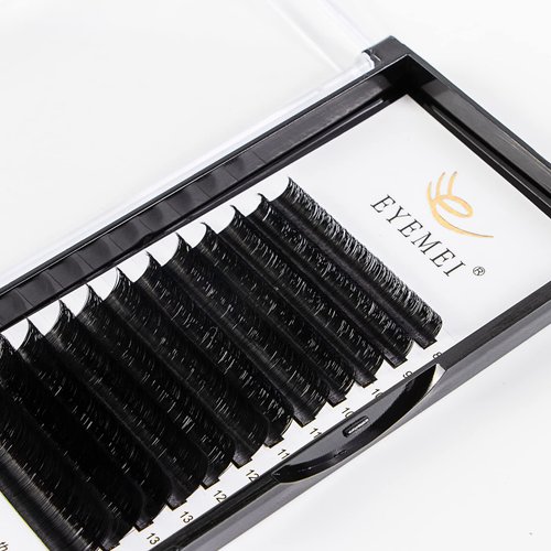 Eyelash Extensions 0.10mm C Curl 10mm Faux Mink Lashes Individual Eyelashes Black Natural Lash Extension Single Length Professional Salon Use by EYEMEI (0.10-C-10mm)