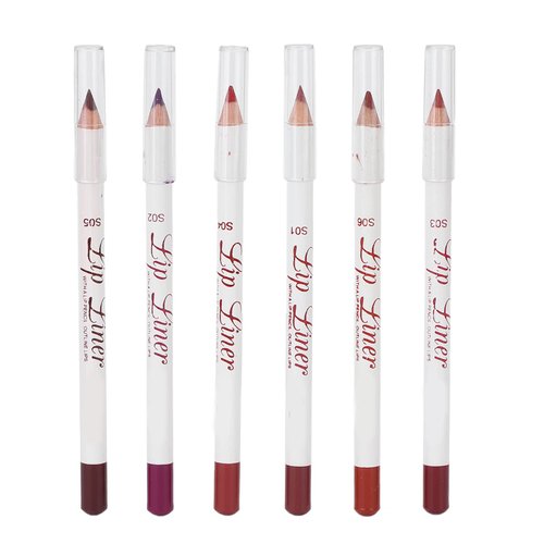 6pcs Lip Liner, Professional Waterproof Matte Long Lasting Lip Pencil, Women Lip Pencil(set 01)
