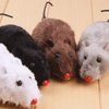 Jinshining Random Color Furry Mice Cat Toy Wind Up Toys Realistic Mouse Toys Funny Moving Toys, Cat Mice and Animals Toys Interactive Play Mouse Toy for Cat Kitten，Cat Mice and Animals Toys