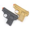 BBTac Spy Airsoft Pistols Twin Pack Pocket Size Compact Airsoft Gun with Gold and Black Colors