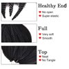 6Packs Marley Hair for Twists 8Inch Short Braiding Hair Afro Kinky Twist Crochet Braids Synthetic Fiber Hair Extensions for Women(1B#)