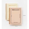 PAPERIAN Brilliant Monthly & Weekly Planner - Wirebound Undated Monthly &Weekly Planner Book Scheduler Diary (Grey Sky)