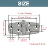 Ayunwei 3’’ x 1.5’’ Boat Hinge 316 Stainless Steel Boat Hatch Hinges Marine Grade Door Hinges for Boats, Cabinet, Hatch, RVs of 2 pcs