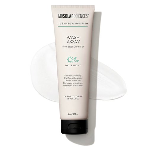MDSolarSciences Face Cleanser, Hydrating Makeup Remover with Hyaluronic Acid and Niacinamide, Hypoallergenic, Gluten-Free, Vegan, Dermatologist Tested, Soothing Formula, 5 oz