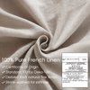 HYPREST 100% French Linen Body Pillow Cover, 20x54 Body Pillow Cover Cooling, Super Soft Breathable Moisture-Absorbing Stone Washed Flax Linen Pillowcase for Body Pillow, Envelope Design