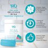 TRU BCAA, Plant Based Branched Chain Amino Acids, Vegan Friendly, Zero Calories, No artificials sweeteners or Dyes, 30 Servings, Tropical Popsicle