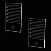 2 Pack Crystal Lash Trays for Lash Extensions, Lash Tile, Transparent Adhesive Glue Holder Lash Tiles for Lash Extension, Glass Eyelash Lash Trays Pallet, 5.9 x 3.9 x 0.3In