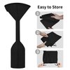 Easy-Going Stand-Up Patio Heater Cover with Zipper and Storage Bag, Waterproof Outdoor Heater Cover Dustproof, UV-Resisant, Wind-Resistant (95"H x 34"D x 19"B, Black)