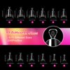 krofaue Almond Nail Tips 240PCS Half Matte Short Almond Press on Nails Half Cover False Nails with Handles Short Soft Gel Nail Tips with Box for Nails Extension Art Home and DIY Nail Salon
