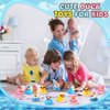 Honoson 48 Pcs Beach Rubber Duckies Mini Rubber Duck Bath Toys Float Funny Bathtub Squeaky Ducky for Pool Water Activity Christmas Holiday Classroom Birthday Party Favors(Colorful)