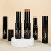 Glo Skin Beauty HD Mineral Foundation Stick - Concealer Makeup Infused with Hyaluronic Acid - Buildable Coverage, Contour & Highlighter (Mesa 7W)