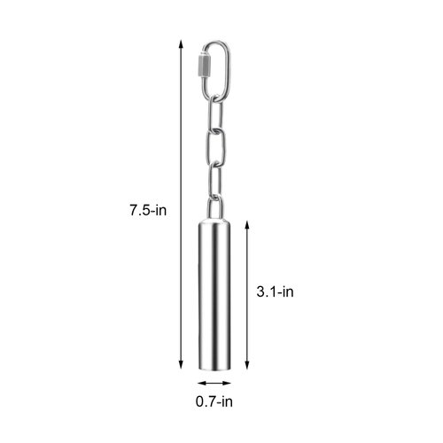 Stainless Steel Bell Toy Bird Cage Hanging Bite Toy for Parrot Parakeet Budgie Cockatiel Conure African Greys (S)