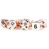 FanRoll by Metallic Dice Games 16mm Metal Polyhedral DND Dice Set: Copper, Role Playing Game Dice for Dungeons and Dragons