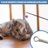 MiOYOOW 5PCS Cat Feather Toy Attachments, Interactive Cat Wand Toy Refills Detachable Cat Toy Wand Attachments with Bells for Cat Toy （Random Colors）