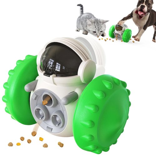 Dog Toy Treat Dispensing, Toys for Dogs, Natural Rubber Puzzle Toys, Tough Toy Treat Dispenser fo...