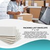APQ Clear Top Loading Packing List Envelopes, 7 x 10 Inches. 100 Pack Packing Slip Envelope Pouches. Self-Seal Plastic Shipping Label Pouches. Durable Packing List Mailing Envelopes for Documents