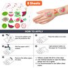 Melon Temporary Tattoos 8 Sheets 96PCS Watermelon One First Party Decorations Supplies Favors First Summer Theme Birthday Cute Stickers Christmas Gifts for Boys Girls Class School Prizes Carnival