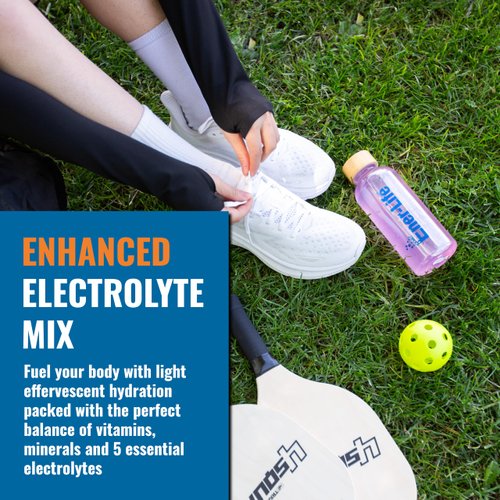 Ener-IV Electrolyte Hydration & Energy Drink Potassium Vitamin C & Zinc Electrolytes Powder Packets - Muscle Recovery & Immunity Sports Drinks for Women & Men Low Sugar Vegan, Mixed Berry - 12 Count