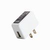 icv USB Wall Charger – 5V 2A 10W AC Power Adapter with US Plug for Phone, Tablet and Other Related USB Powered Devices Small and Lightweight – Designed for Safety(White)