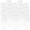DollSafe Clear Folding Display Box for Thin 8.5-9.5 inch Dolls and Action Figures, 3" W x 2" D x 10" H, Pack of 10