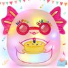 BSTAOFY Light up Music Happy Birthday Axolotl Soft Plush Pillow Birthday Stuffed Animal Axolotl Birthday Gift for Toddler Kids Girls, 12''