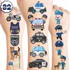 Police Birthday Party Decorations Favors Supplies Police Car Themed Decor 82 PCS Tattoo Stickers Cute Gifts for Kids Girls Boys Classroom Prizes Rewards