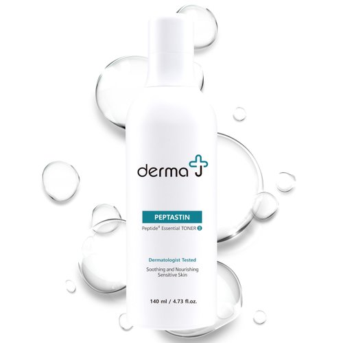 Derma J Premium Facial Toner: Formulated with Collagen-Boosting Peptides, Dermatologist-Tested for Moisturizing, Anti-Aging, and Calming Effects - Ideal for Dry/Sensitive Skin (4.73 Oz)